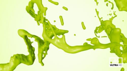 Videohive - Splash Of Kiwi Fruit Juice V5 - 42199957 - 42199957