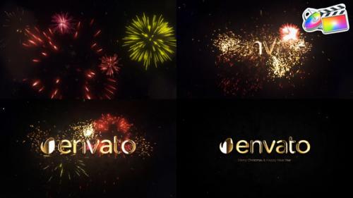 Videohive - New Year Firework Logo for FCPX - 42179950 - 42179950