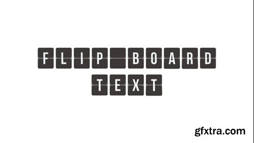 Videohive Flip Board Text 42220558