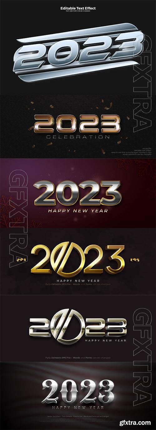 2023 editable text effect vector template vol 4