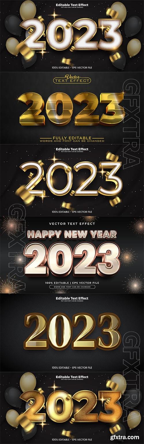 2023 editable text effect vector template vol 1