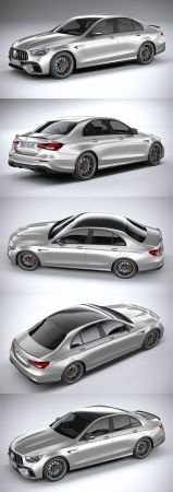 Mercedes E63 Sedan AMG 2021 3D Model