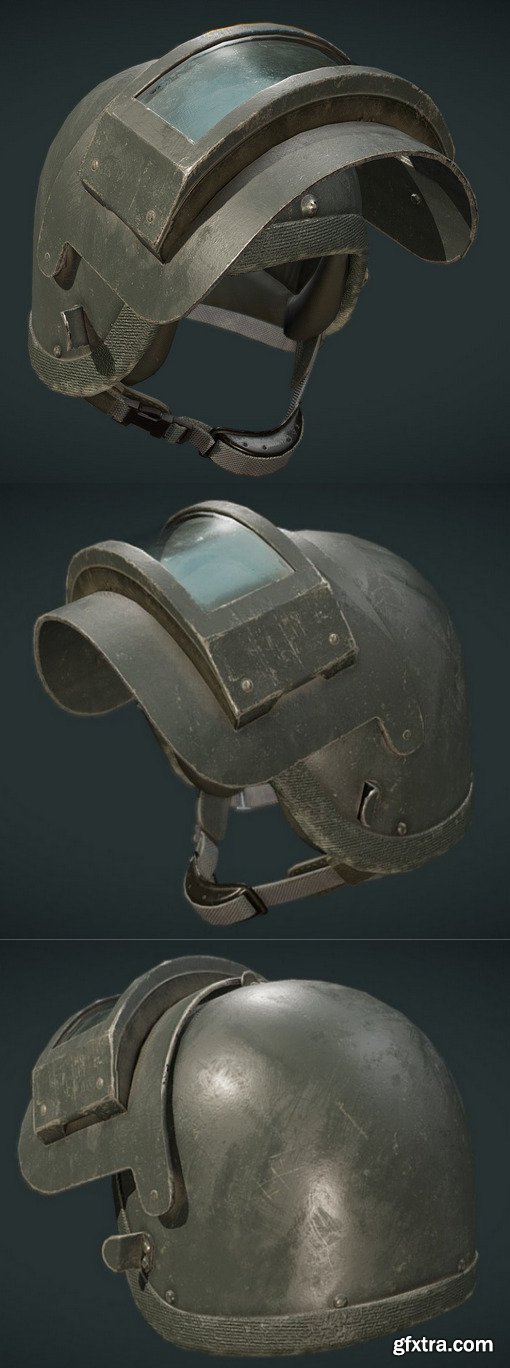 Russian helmet K6-3 3D Model