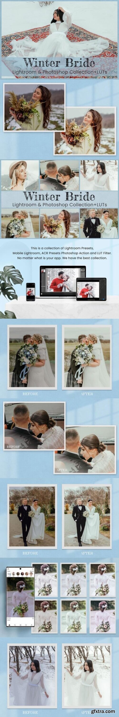 Creativemarket - Winter Bride Photo & Video Presets 10965810