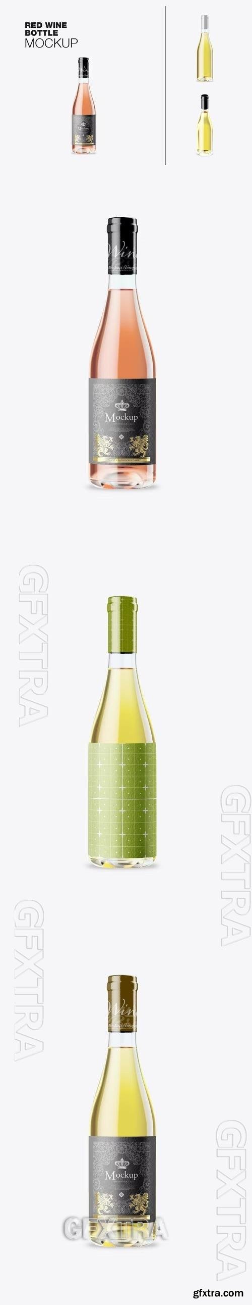 Set Wine Bottles Mockup 8RPGE75