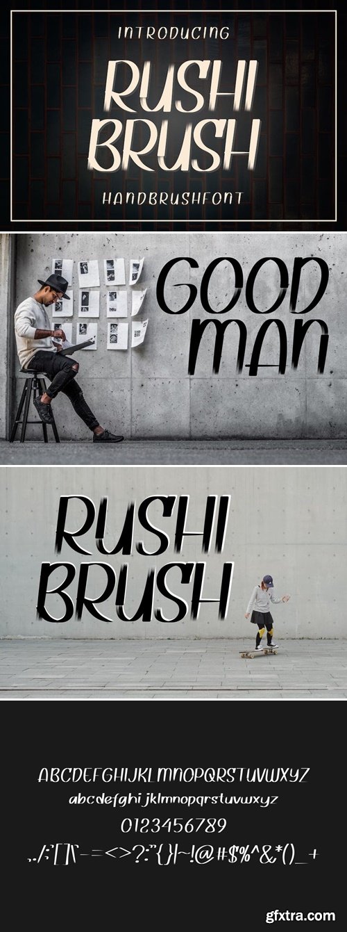 Rushi Brush Fonts