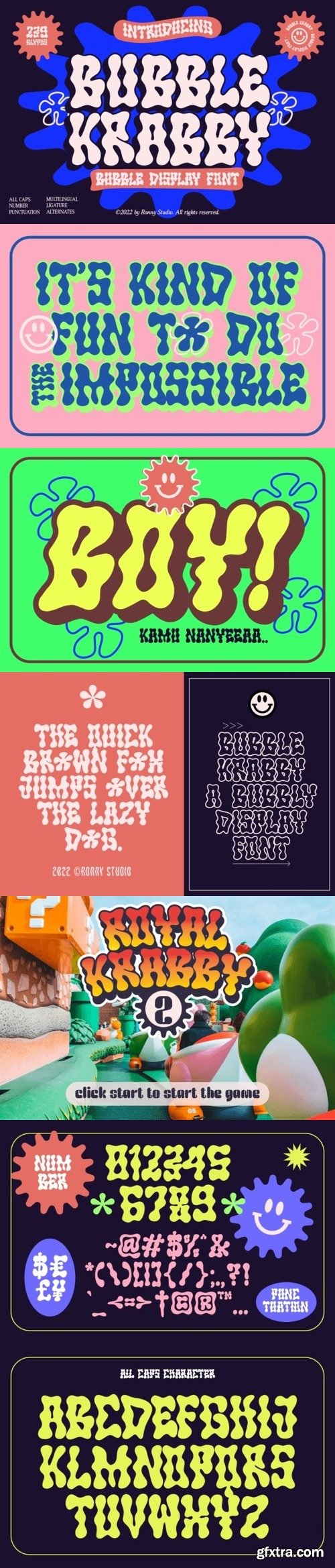 Bubble Krabby Font