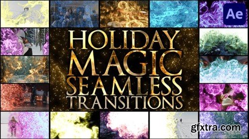 Videohive Holiday Magic Seamless Transitions for After Effects 42231175