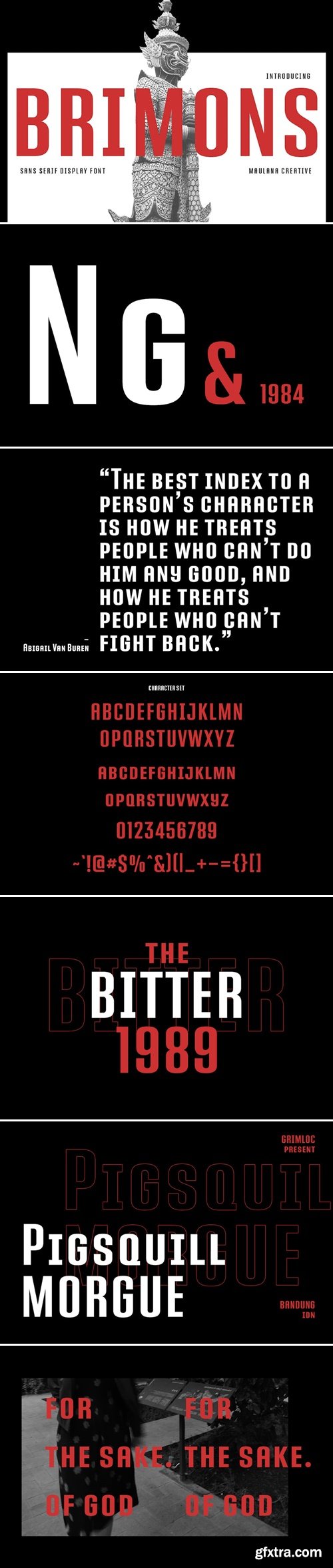 Brimons Sans Serif Display Font