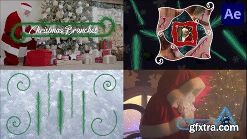 Videohive Christmas Branches And Vignettes And Titles Pack for After Effects 42292193