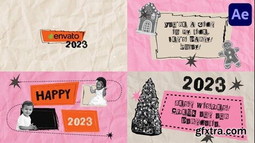 Videohive New Year And Christmas Torn Paper Slideshow for After Effects 42294857