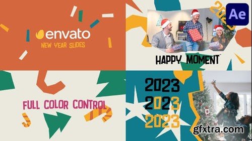 Videohive New Year Typography Slides for After Effects 42293117