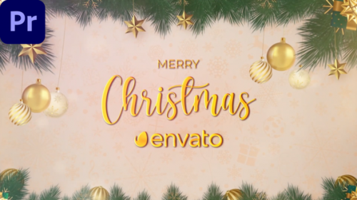 Videohive - Merry Christmas Intro || Happy New Year Intro MOGRT - 42130556 - 42130556