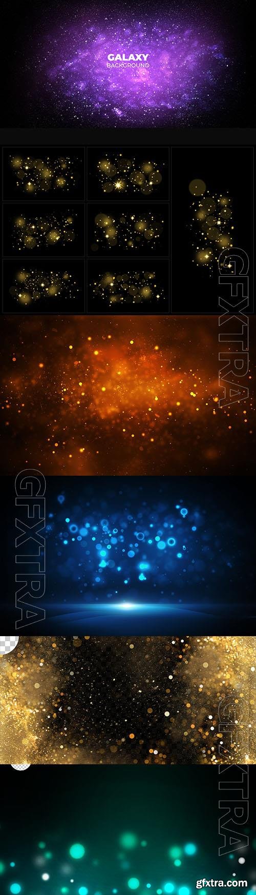 PSD abstract background design, bokeh lights