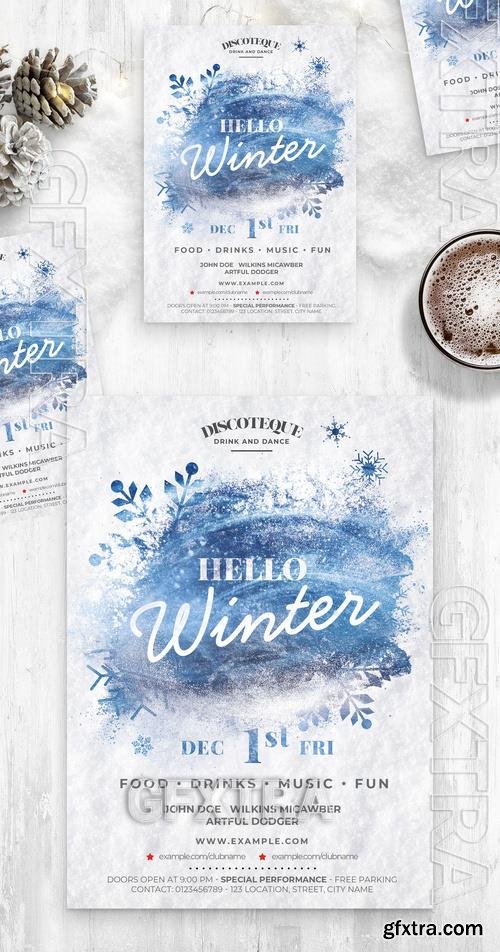 Winter Flyer Template 530435245