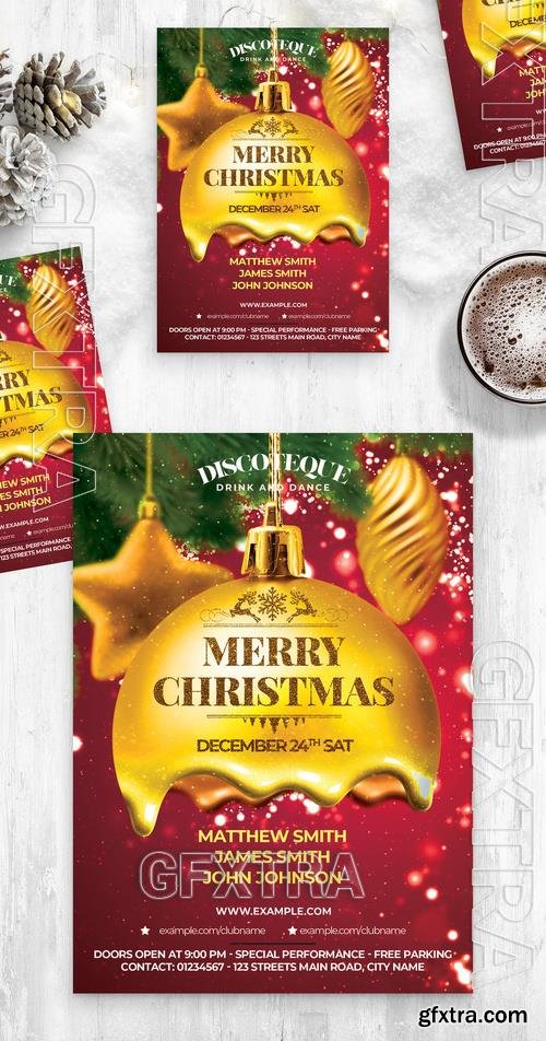 Merry Christmas Flyer Template 530435248