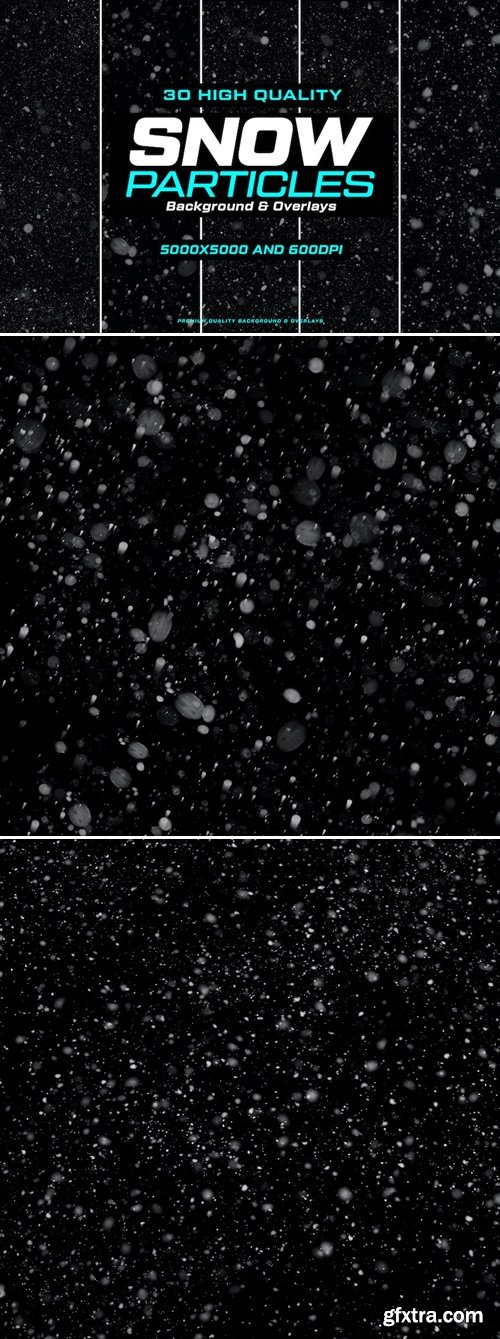 30 Snow Particles Background & Overlays EXD4KNU