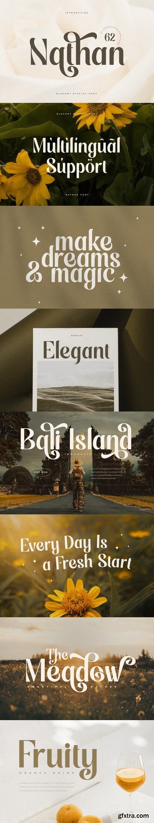 Nathan - elegant display font