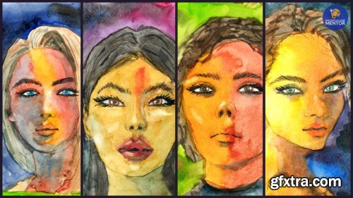  Watercolor Portrait Painting: Faces and Portraits in 30 Minutes!