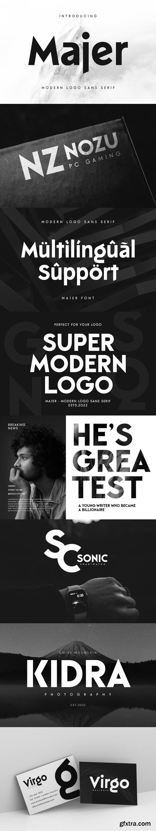 Majer - Modern Logo sans serif