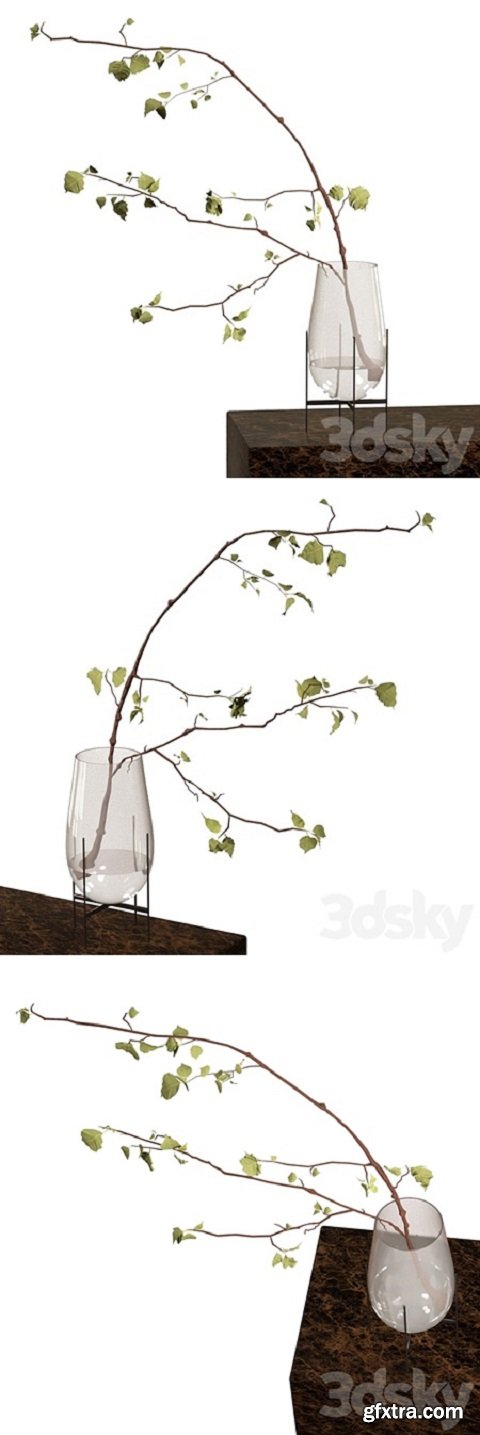 Branch in a vase