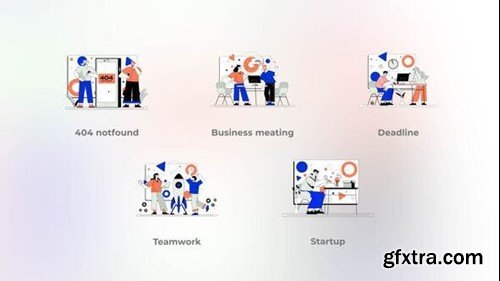 Videohive Teamwork - Flat concepts 42299038