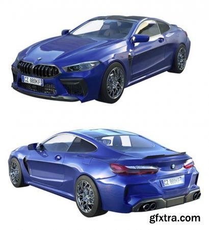 BMW M8 2019 3d Model