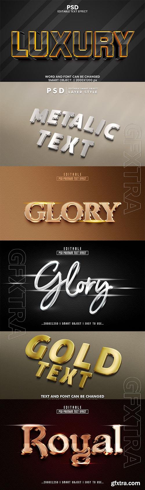 Psd style text effect editable set vol 48