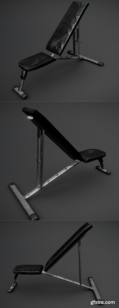 Incline Bench 3D Model