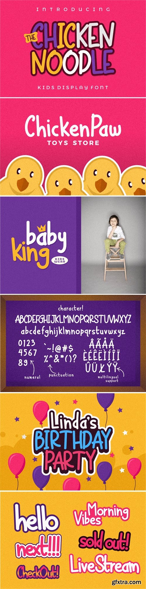 The Chicken Noodle Font