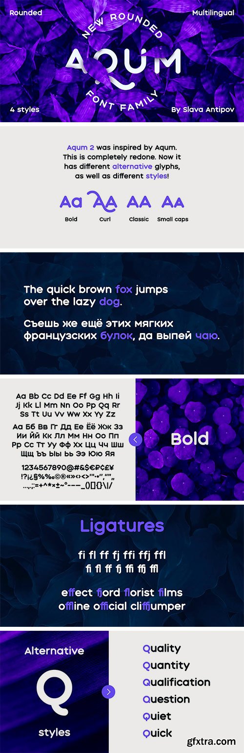 Aqum Two Font Family