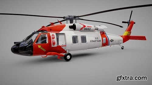 Sikorsky UH-60 US Coast Guard 3D Model