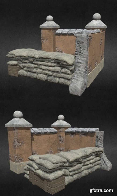 Medieval Ruin 01 SP5 3D Model