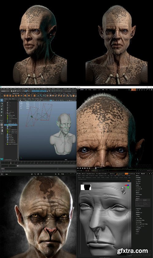 The Gnomon Workshop - Creating a Realistic Humanoid 3D Character