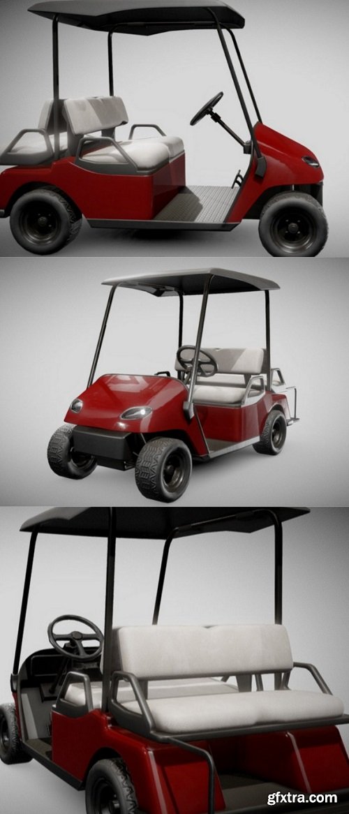 Golf Cart 3D Model