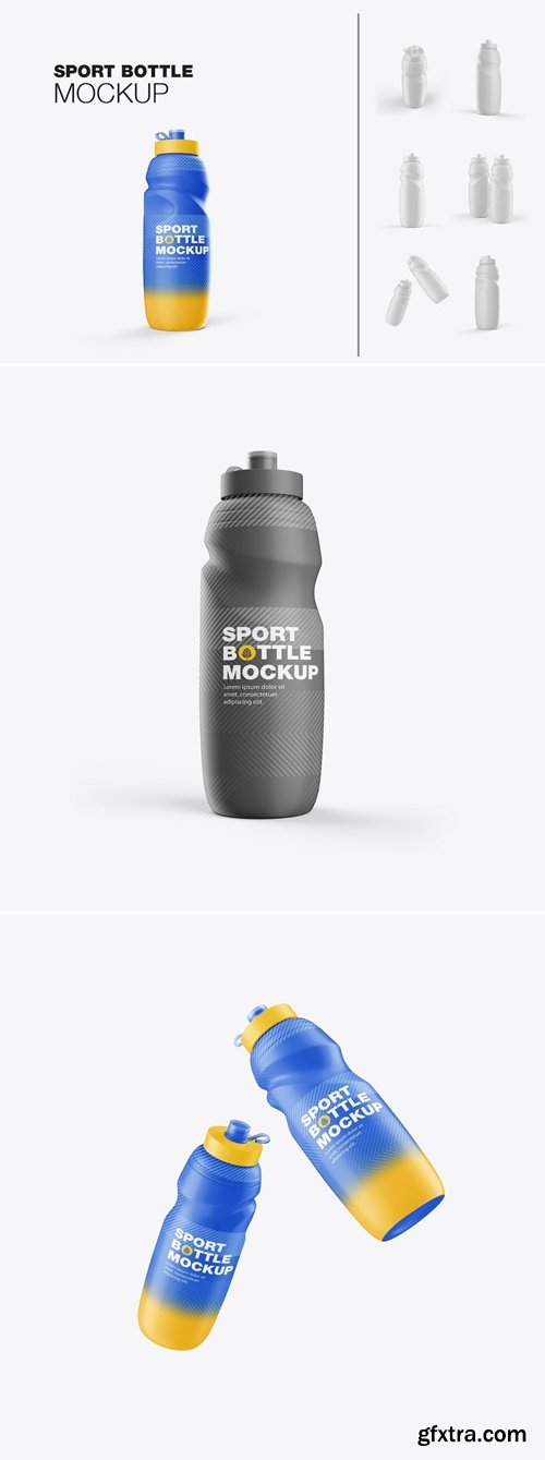 Set Sport Bottle Mockup ARC997C