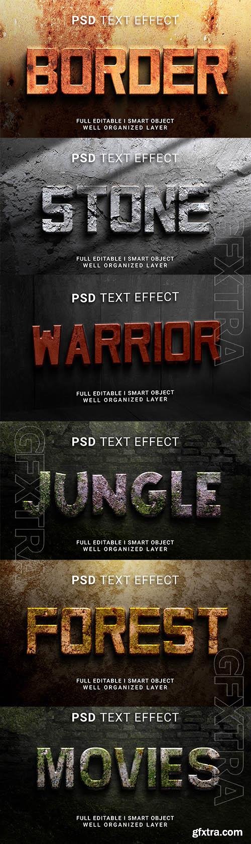 Psd style text effect editable set vol 67