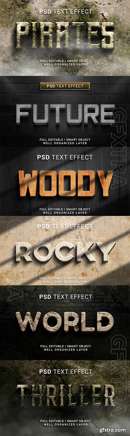 Psd style text effect editable set vol 63