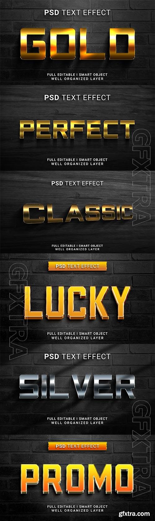 Psd style text effect editable set vol 64