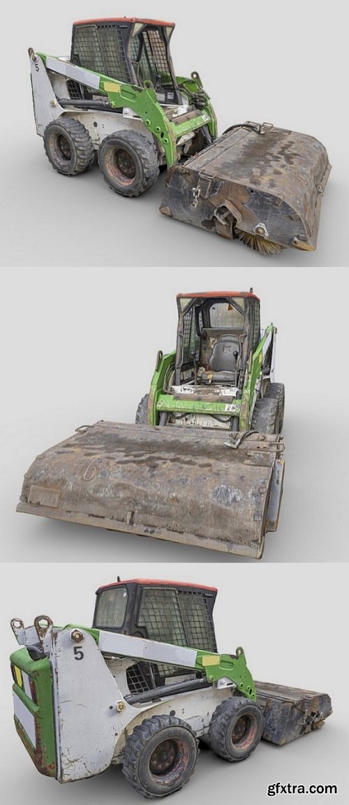 Asphalt planer photogrammetry scan 3D Model