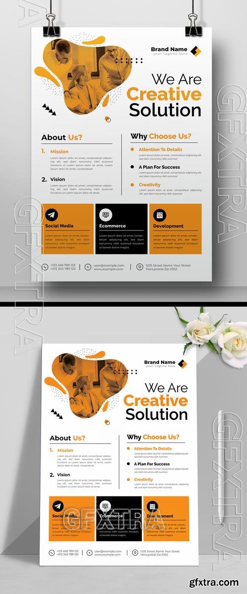 Corporate Business Flyer Template Design Layout 525674995