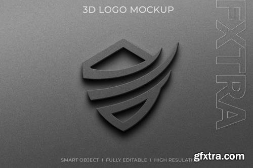 PSD 3d logo mockup