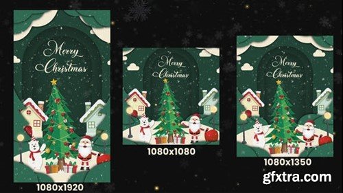 Videohive Merry Christmas Intro 3 in 1 42254522