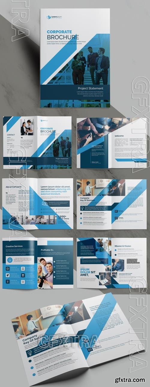 Blue Business Brochure Layout 504455201