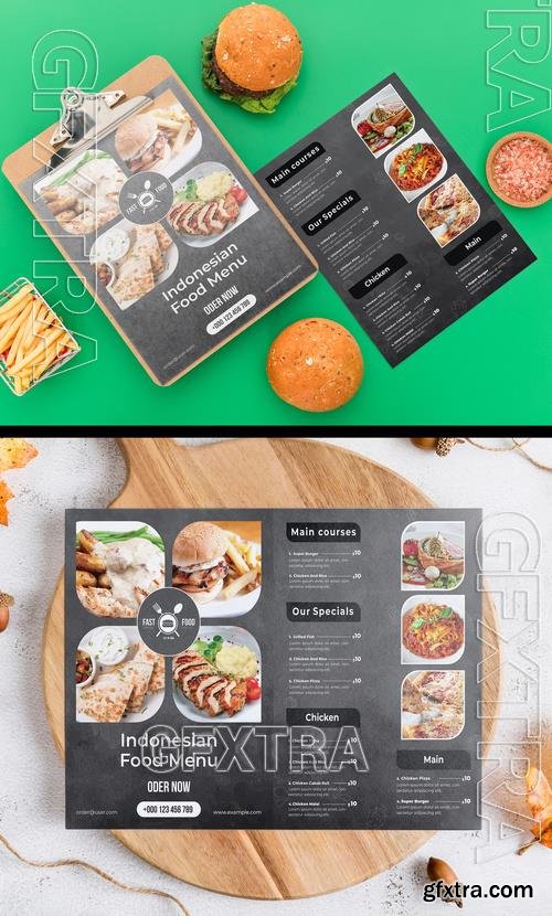 Indonesian Restaurant Food Menu Layout 506510660