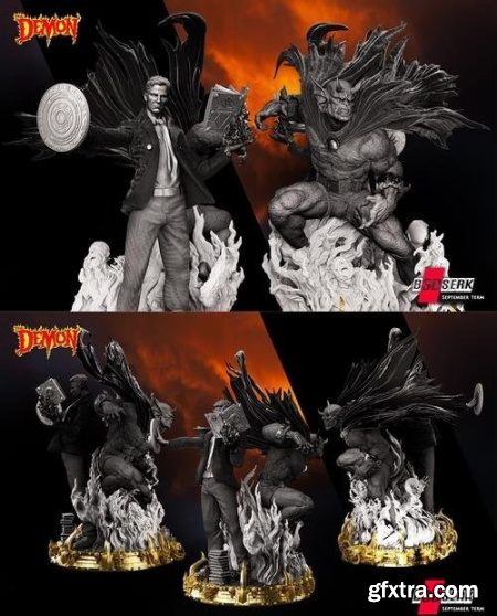 B3DSERK - Diorama Etrigan and Jason Blood – 3D Print