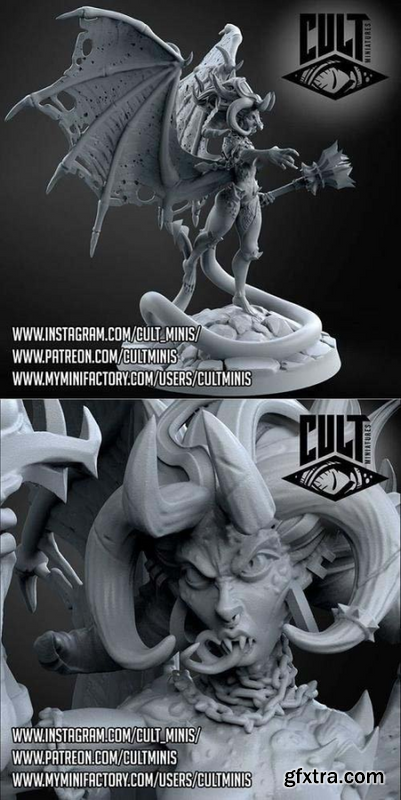 Cult Miniatures Demon Queen – 3D Print