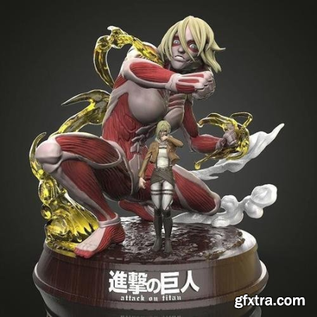 Female Titan and Annie From Attack On Titan – 3D Print