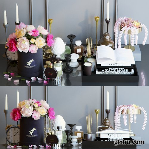 Flowers decor set