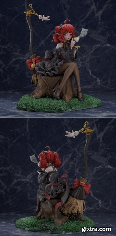 Goth Elf Enchantress – 3D Print